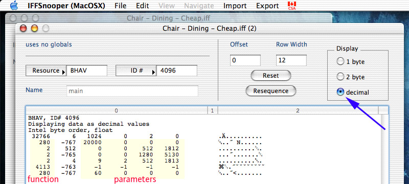 decimal view of BHAV 4096