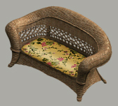wicker loveseat